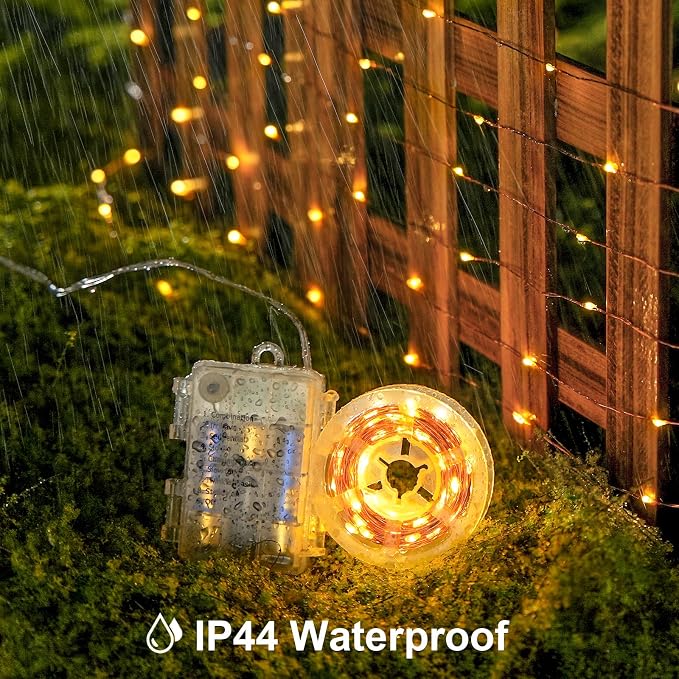 JMEXSUSS 2 Pack Fairy Lights Battery Operated with Remote, Warm White | Total 400LED 132ft String Lights, Twinkle Fairy Lights for Bedroom, Classroom, Dorm, Tree, Party, Patio, Indoor Outdoor Decor