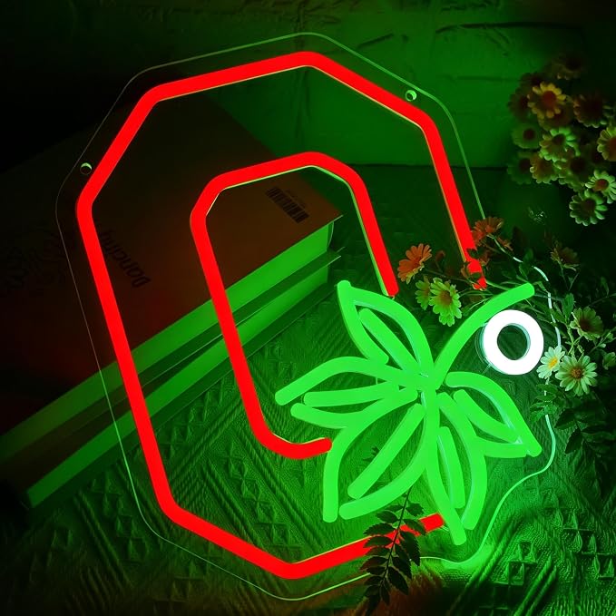 University Neon Sign for Wall Decor Football Neon Light for Man Cave | Dimmable University Led Sign for Fans, Bedroom, Dorm, Game Room,Bar Party Decor, Birthday Gifts for Men 12.9*10.9In