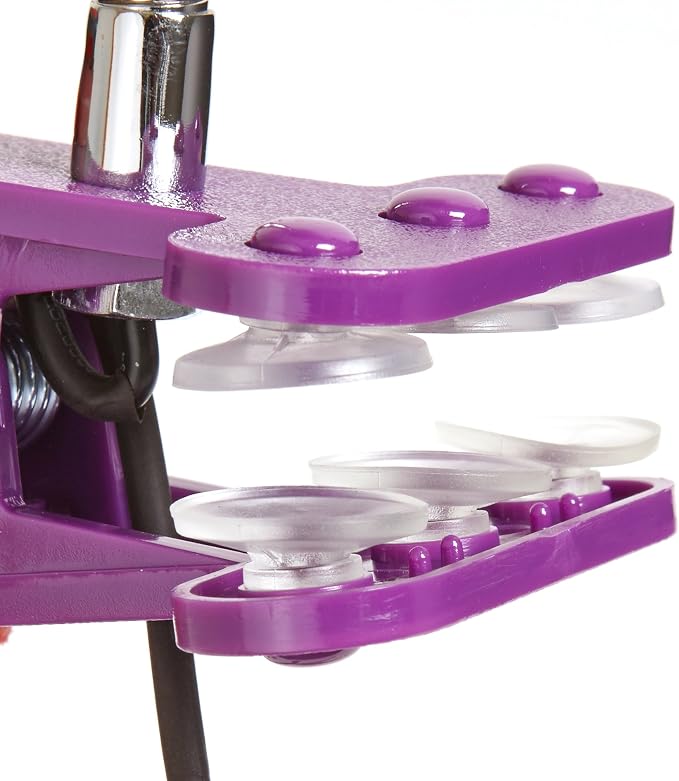 Newhouse Lighting LED Clip on Light/Clamp Lamp/Reading Book Light for Desk, Bed, Office, and Dorm Room, Purple