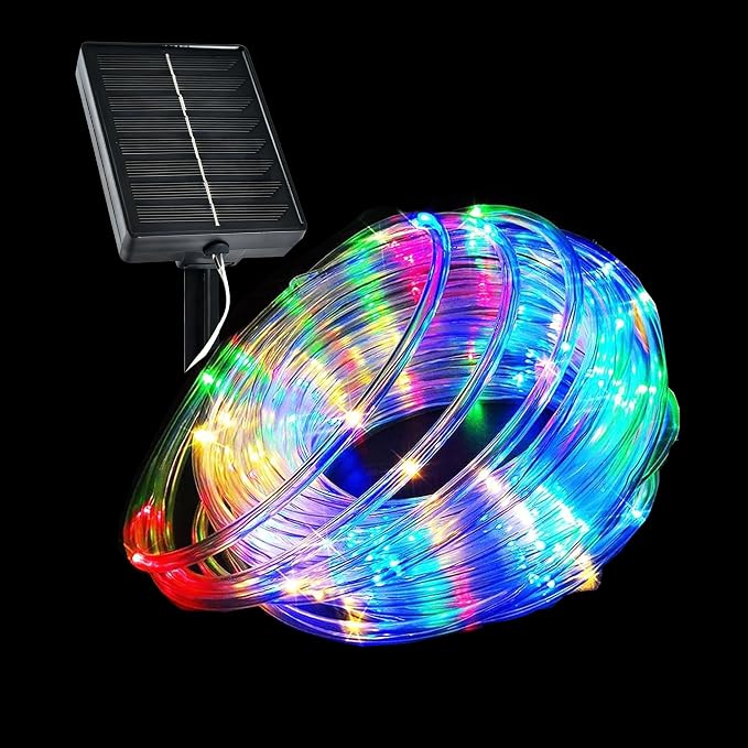 MERRIMAX M Solar Rope Lights Outdoor, 72FT 200LED, Multicolor | 8 Lighting Modes, Waterproof, Solar Powered Fairy Lights, For Party Garden Yard Home Holiday Tree Decoration