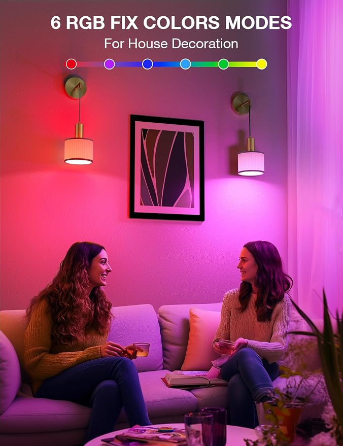 Battery Operated Wall Sconce Set of 2, Black Gold & Off-White Wireless Rechargeable Wall Lights with 5200mAh Dimmable Detachable Bulbs and Remote, 9 Colors Sconces Wall Decor for Living Room