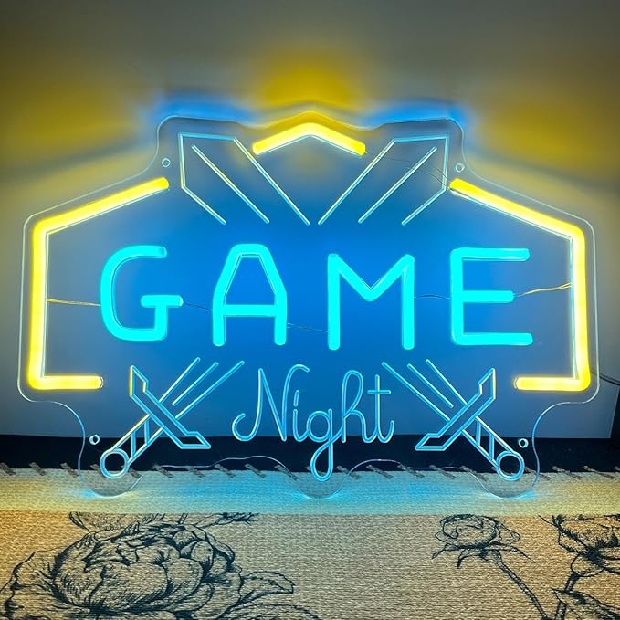 Game Neon Sign for Game Room Gamer Neon Sign for Wall Decor Gaming LED Neon Light for Bedroom Man Cave Ideal Birthday Christmas Gifts for Boys