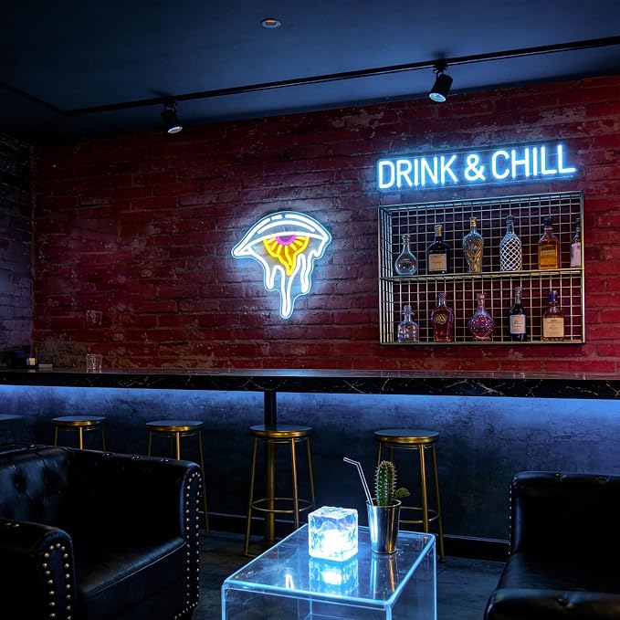 Evil Eye Neon Sign Dimmable Boho Nordic Wall Decor LED Light for Home Decor | USB Powered LED Sign with Mystical Eye Design for Bedroom Living Room Meditation Yoga Studio Office and Spiritual Space Decor