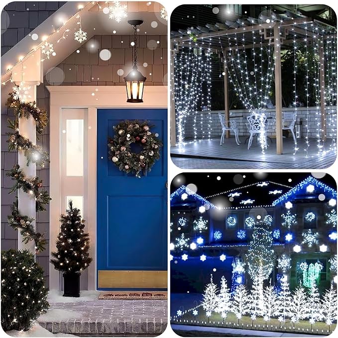 4 Pack 33FT 100 LED Fairy Lights Battery Operated with Timer & Remote, Waterproof Twinkle Lights Indoor Outdoor, 8 Modes Fairy String Lights for Bedroom Classroom DIY Wedding Decorations, Cool White