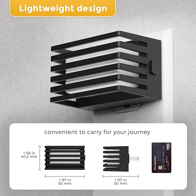 L LOHAS LED Night Lights Plug into Wall, [4 Pack] Modern Night Light with Dusk to Dawn Sensor, Dimmable Plug in Night Light, Adjustable Brightness, 3000K Soft White for Bedroom Bathroom Hallway