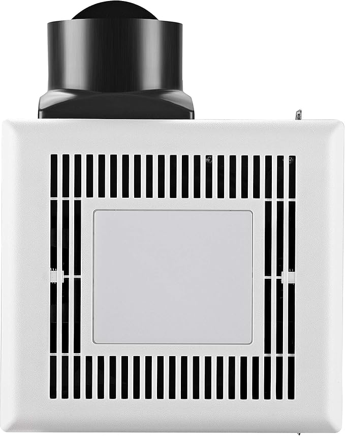 Tech Drive Bathroom Fan with Light 50 CFM 1.0Sone No Attic Access Needed Installation,Very Quiet Bath Ventilation and Exhaust Fan with LED Light 4000K 600LM, 4inch Duct
