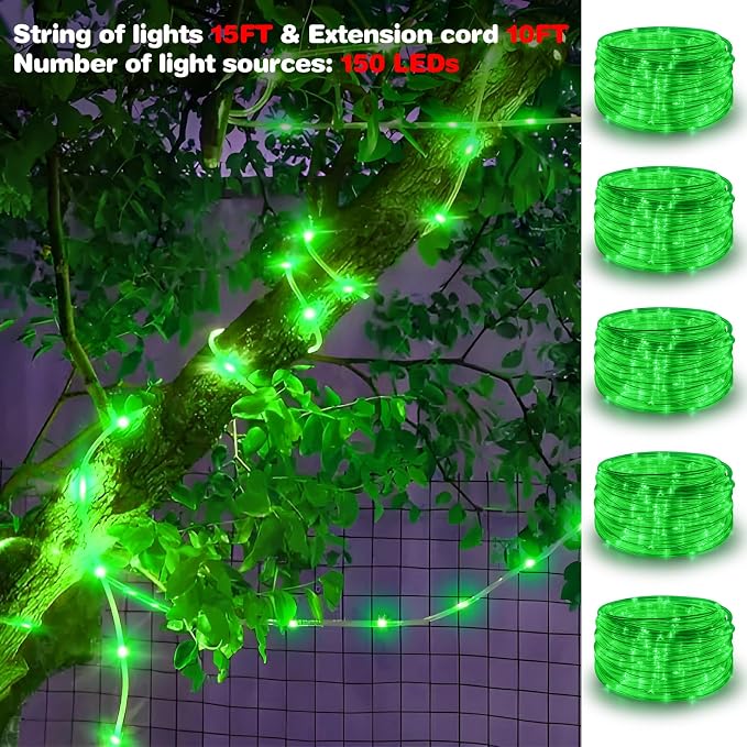 Gvwoxm 50FT 150 LED Changing Rope Lights, Waterproof Remote String Lights | 18 Colors, Timer, 5 Modes,Plug-in Camping Light Strings for Outdoor/Indoor, Camping, Classroom, Party, Festival Decoration