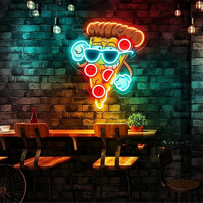 Custom Business Neon Sign, Personalized LED Neon Light for Commercial Use, UV Printed Logo Sign Customizable, Light Up Name Sign for Salon Bar Coffee Shop Clubs (Any Words/Logos)