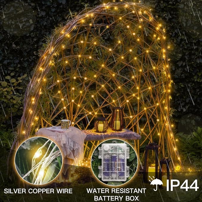 Fairy Lights Battery Operated 33ft 100 LED String Lights Remote | Battery Operated, Copper Wire, Twinkle Lights, Indoor,Outdoor, Wedding,Christmas