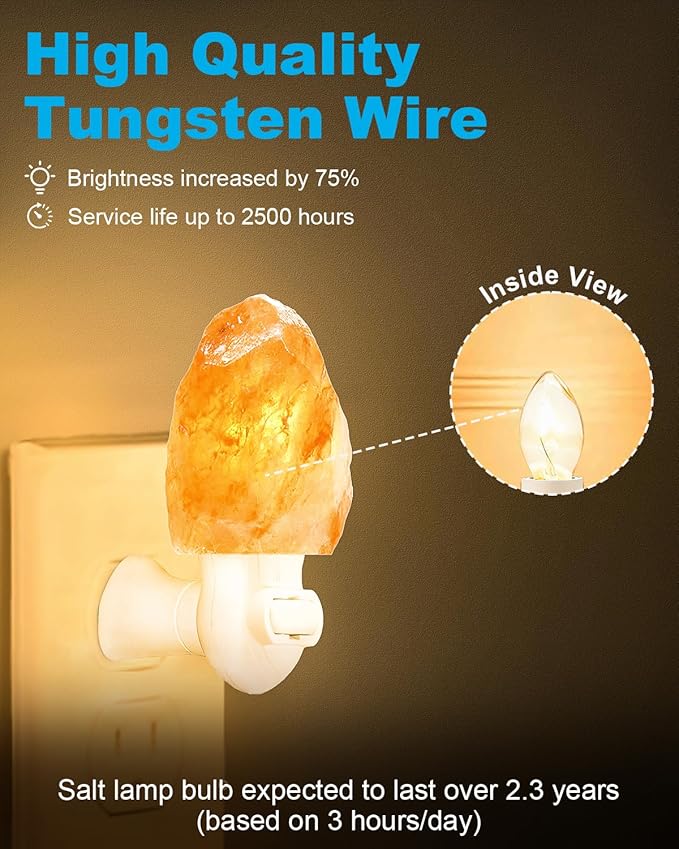 Himalayan Salt Lamp Bulbs - 120V 25W High Output Warm White Light 2700K for Himalayan Salt Lamps & Baskets, Scentsy Plug-in & Wax Warmers, Night Lights, 15 Packs