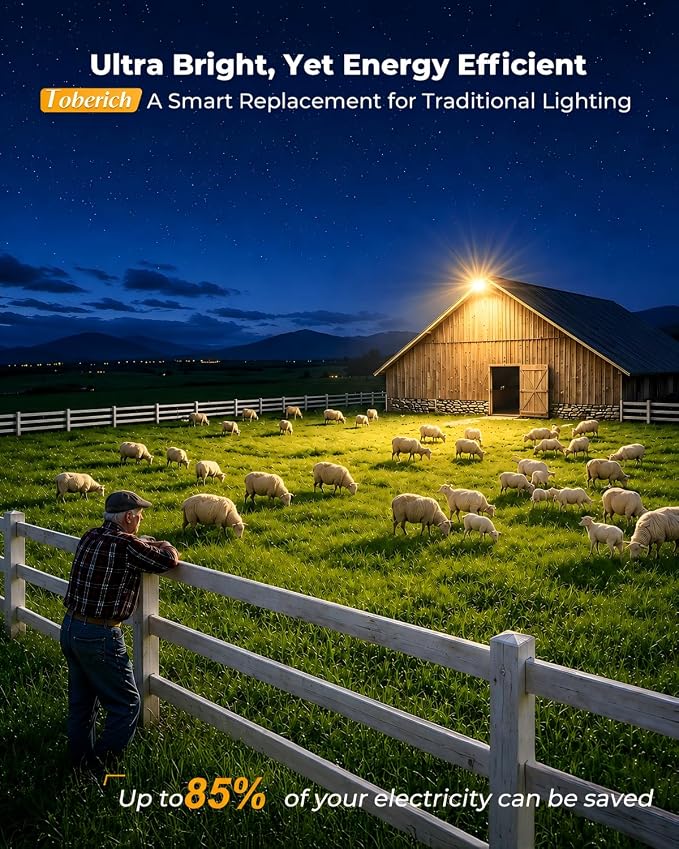2-Pack 150W LED Barn Light Dusk to Dawn, 20000LM Outdoor Yard Light 3000K | Ultra Bright Security Light, Adjustable Angle, IP66 Waterproof, Photocell, AC110-120V, Lights Up Large Areas for Yard Barn