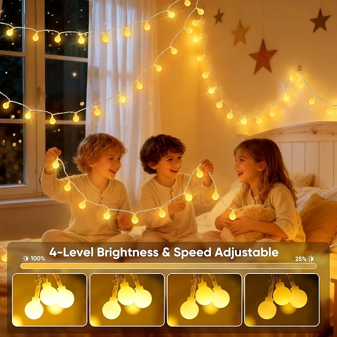 OMIKA 24 Colors Indoor String Lights with Remote, 16.5ft 50LED String Lights Bedroom USB Powered, Color Changing Christmas Lights Hanging for Dorm Classroom Tapestry Party Garden Patio Wall Xmas Décor