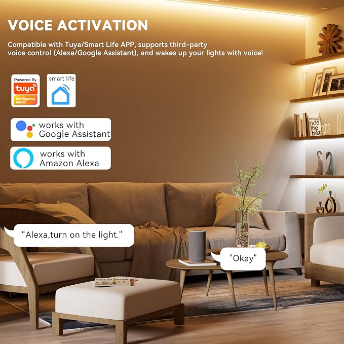 PAUTIX WiFi 5-in-1 LED Controller Dimmable for Monochrome CCT RGB RGBW RGBCCT LED Strip Lights Compatible with Tuya APP/Smart Life/Alexa/Google Home/Siri,DC12-24V Lights Controller(Without Battery)