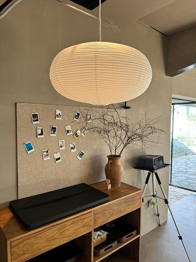 large White Oblate Pendant Lamp Shade 55.5cm(21.85in) Chinses lantern Home Decor Paper Ceiling Lampshade