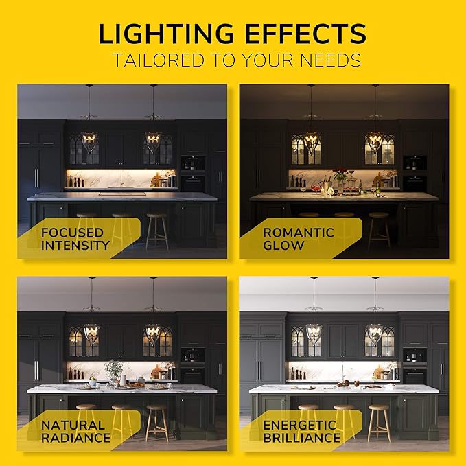 Getinlight 48-inch 3 Color Levels LED Under Cabinet Lighting, Hardwired or Plugged-in, Selectable White 2700K/3000K/4000K, Dimmable, Bronze Finished, IN-0210-6-BZ