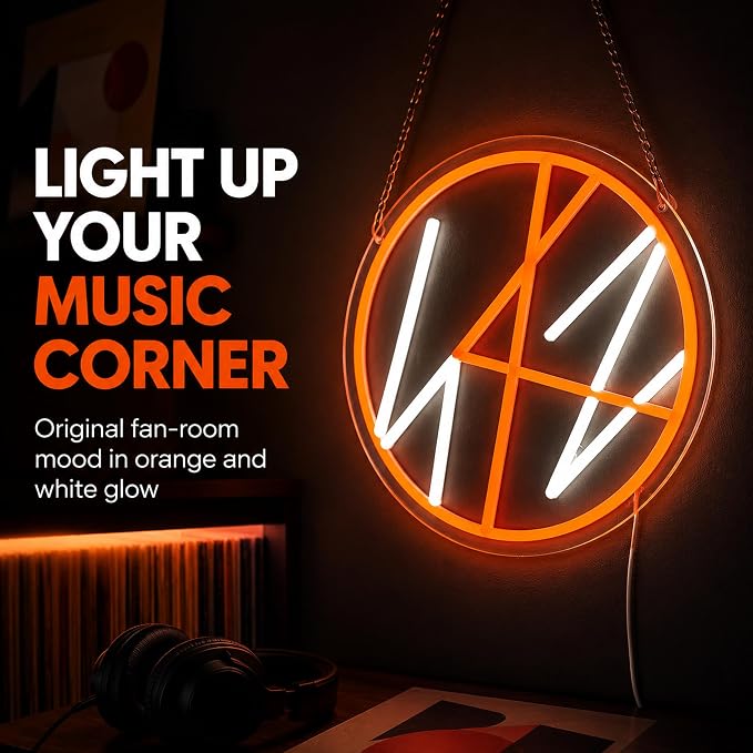 K-Pop Neon Sign,Music Decor,K POP Merch | LED Light, Music Fan Merch Decor, Wall Light, 12.6"x12.6"IN