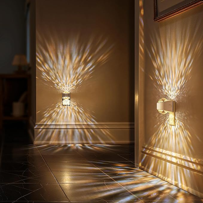 Night Light, [4 Pack] Night Lights Plug into Wall LED Projector | Night Light, Soft White for Bedroom, Dimmable Brightness Dusk to Dawn Nightlight for Kids, Bathroom, Home Decor, Gaming Room