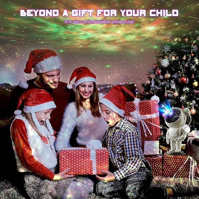 Astronaut Projector, LED Starry Sky Galaxy Projector, Night Light with Remote Control & Timer, Star Light Projector with Nabula Christmas Gift for Kids Adult for Bedroom, Room Decor, Party