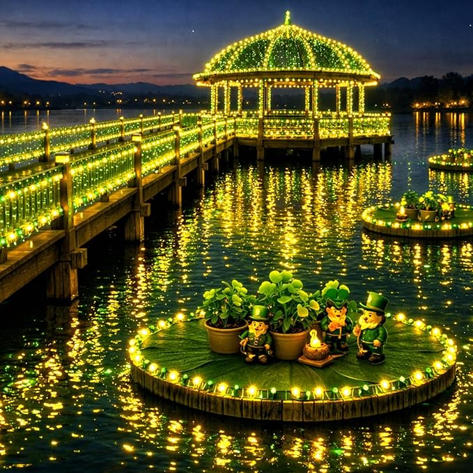 66Ft Waterproof Green LED Rope Lights, 16 Color Changing String Lights with Remote & Emerald Mode, 200 LEDs Outdoor Party Lights for St. Patrick's Day, Pub, Garden, Patio Décor