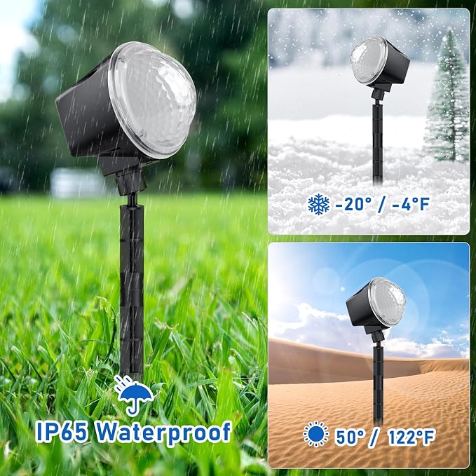 Ocean Wave Projector Light Outdoor 15 Colors Water Ripple Effect Lamp | IP65 Outdoor Projector with Remote for Halloween Christmas Decor – Ideal for Yard, Wall, Ground, Parties & Holiday Displays