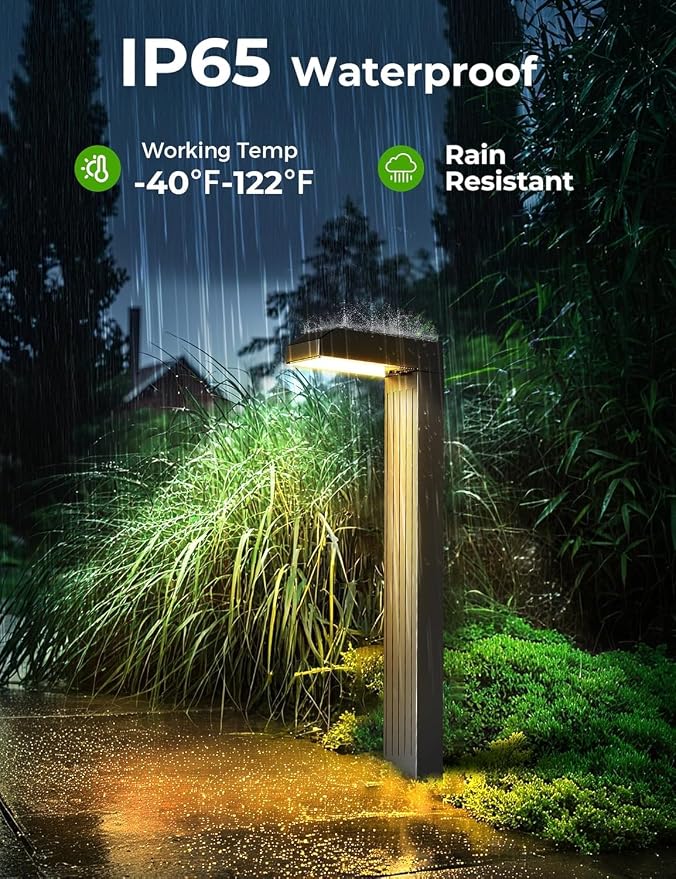 COXSENI Solar Pathway Lights Outdoor,3 Color Temperatures,20 LEDs,8 Pack | Clear Tempered Glass Solar Panel,IP65 Waterproof,Bright Led Landscape Lighting,Yard,Walkway,Driveway,Patio,Lawn,Auto On Off