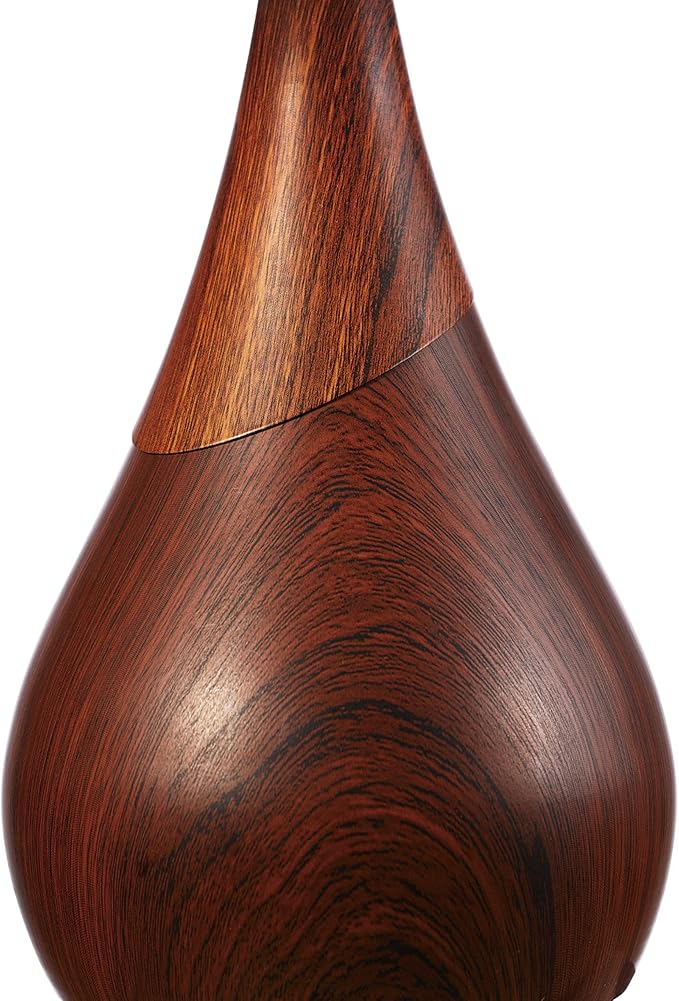 Globe Electric Novogratz x 65862 Harrington 20" Table Lamp, 2-Tone Faux Wood, White Cotton Shade