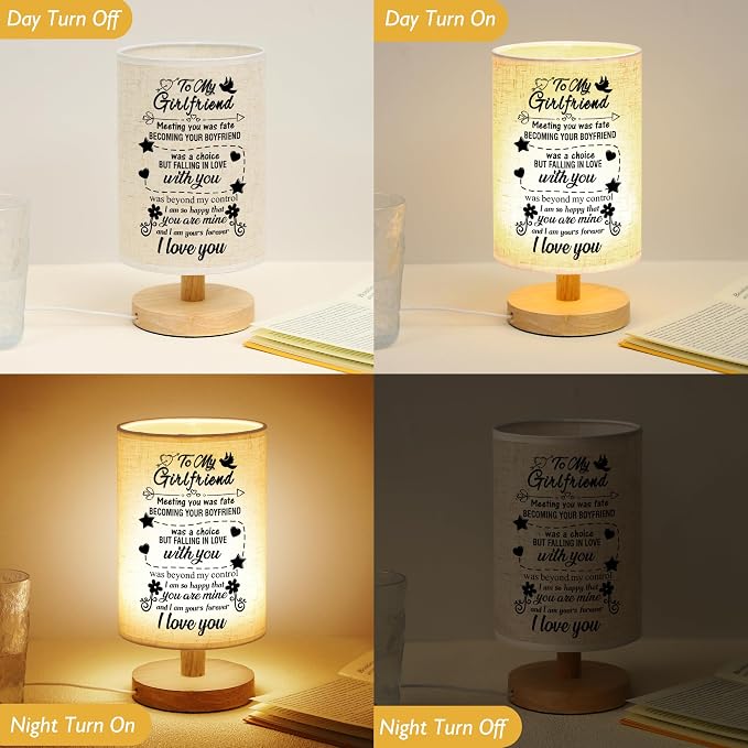 WSYEAR Romantic Gifts for Girlfriend Mothers Day Gifts, Night Light Lamp, Girlfriends Birthday Gifts for Her from Boyfriends