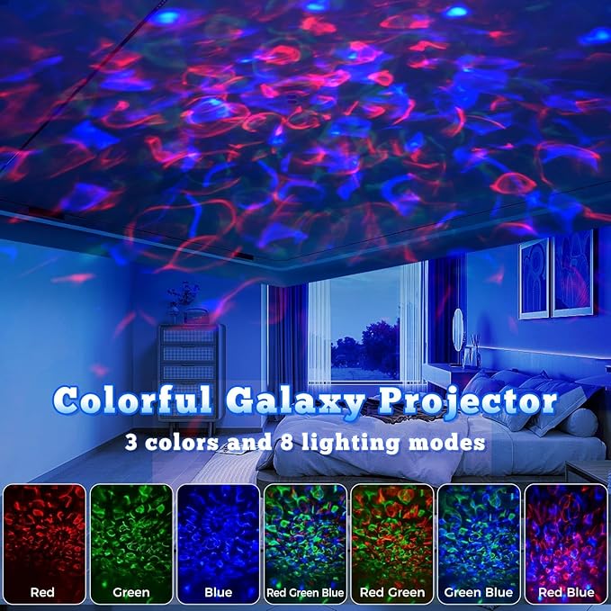 Galaxy Projector, Light Projector, Night Light Projector with Remote Control, Galaxy Light Projector, for Kids Adults, Bedroom, Christmas, Birthdays