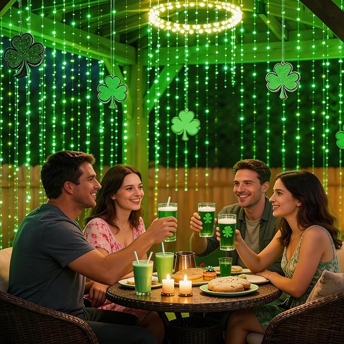 99ft Green Rope Lights for Outside, 300 LED String Lights Outdoor Waterproof Plug in with Remote Control, 18 Colors Changing Party Lights for St. Patrick's Day, Pubs, Garden, Patio, Pool Décor