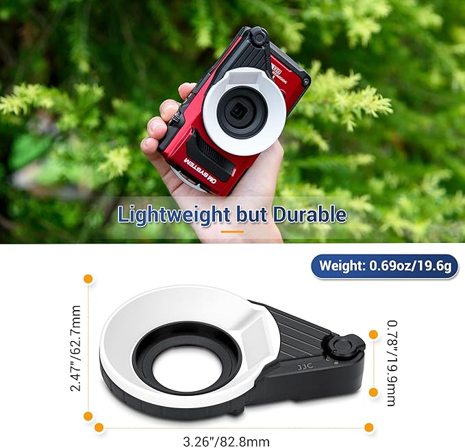JJC Flash Diffuser for Olympus TG-7 TG-6 TG-5 TG-4 TG-3 TG-2 TG-1, Replace Olympus FD-1 Light Guide, Macro Flash Diffuser Light for Tough TG7 TG6 TG5 TG4 TG3 TG2 TG1