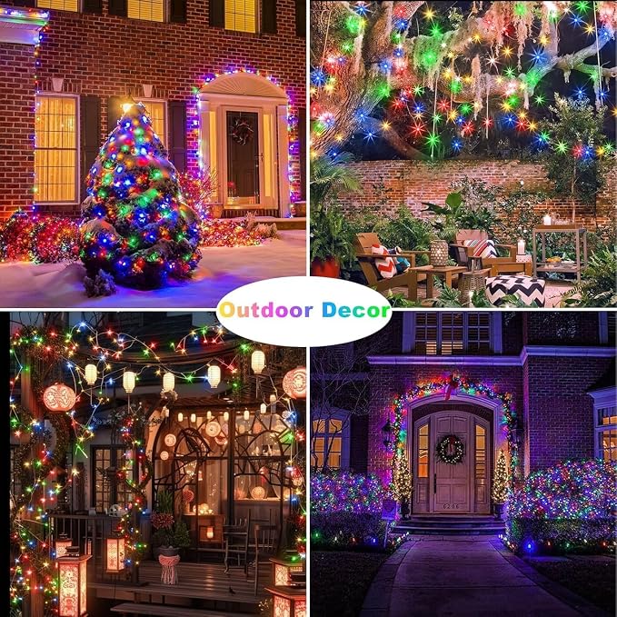 YJFWAL 12 Pack 10ft 30LED Starry String Lights with 8 Modes Timer Function Waterproof Fairy Lights Battery Operated(AAA Batteries Included) for DIY, Wedding, Party, Patio, Garden Decor (Multi Color)