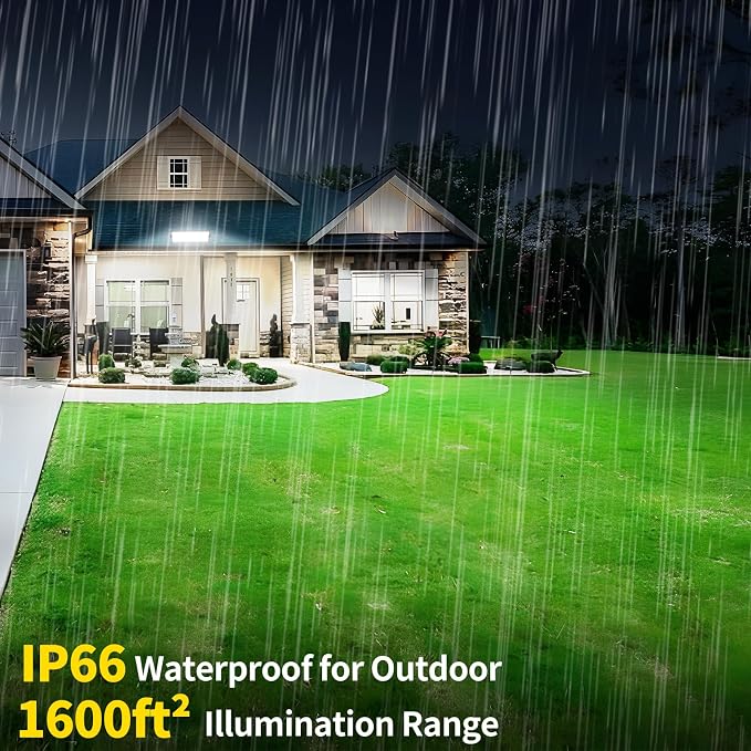 150W 18000LM Shop Light Bay Lighting, IP66 for Garage Workshop, 4 Pack | LED Garage Light Plug in Ultra Brighter with Switch+9.84FT Cord, 6000K Waterproof Outdoor for Warehouse Factory Workbench