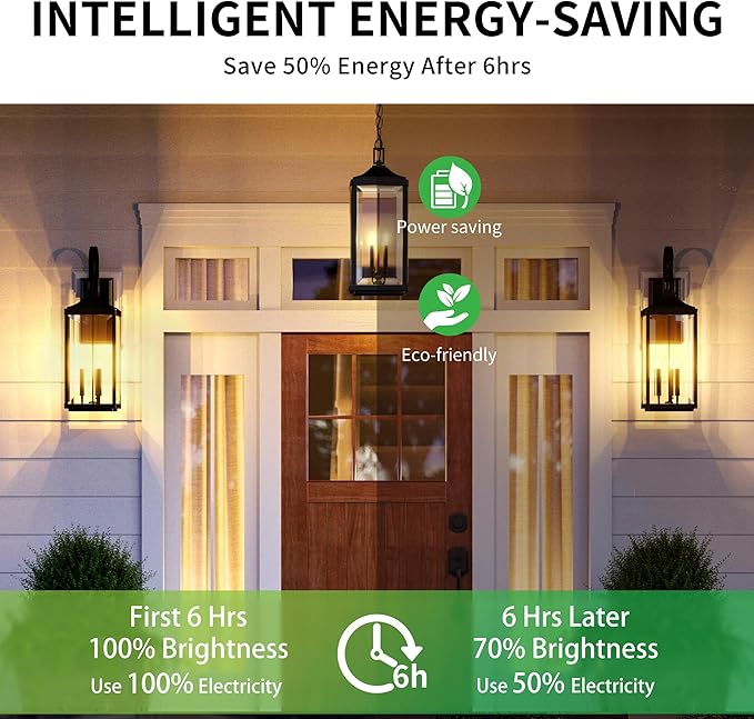 Dusk to Dawn Light Bulbs, Auto On/Off Light Sensing LED Bulbs Outdoor, Soft White, Dimmable, 12W 1000LM 75W Equivalent, HQ-H030