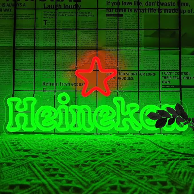 Beer Neon Signs Dimmable Bar Neon Light Up Beer Sign for Home Bar Neon Beer Signs for Wall Decor Man Cave Shop Beer Club Pub Bistro