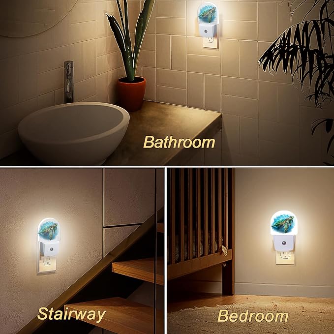 Sea Night Light, Auto Sensor Night Lights Plug Into Wall Home Indoor Stairway Kitchen Corridor, Night Lights Plug Into Wall Decor, Boys Girls Women Men Room Gifts
