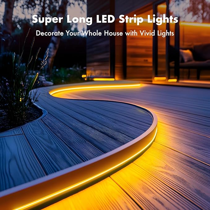 SILFU Neon Rope Lights, 20FT RGB LED Strip Lights | Waterproof IP67 LED Lights for Bedroom, DIY Design, Music Sync, 44Key Remote Control, Multiple Modes for Bedroom,Decoration