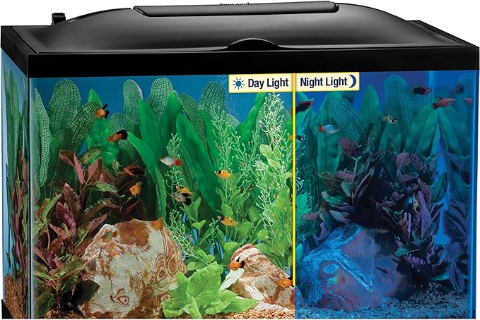 Marineland LED Light Hood For Aquariums, 24 Inches By 12 Inches, Natural Shimmering Light With Night Light Effect