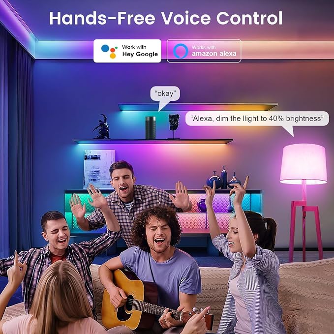 OHLUX E12 Led Bulb, Smart Candelabra Led Light Bulbs 5W 40 Watt Equivalent, Color Changing Light Bulb RGB Compatible with Alexa Google Home, Candle Small Bulbs with Voice Control, 1 Pack