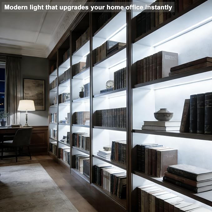 5V USB LED Strip Lights, 3.28FTx2 COB Light Strip White, Short LED Strip Light, Flexible Bright 3Key 5V Led Strip for Under Cabinet, Kitchen, TV Backlight, Shelves, Displays and TV Lights