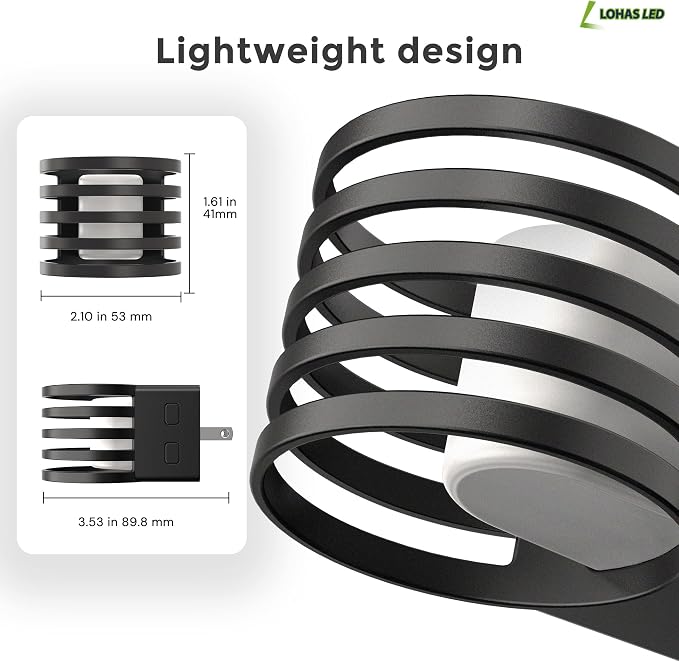 L LOHAS LED Night Light, 4 Pack 3CCT Night Lights Plug into Wall | Amber/3000K/5000K Adjustable Color Temperature Night-Lights, Dimmable Nightlight Dusk to Dawn Sensor Bedroom Hallway Bathroom