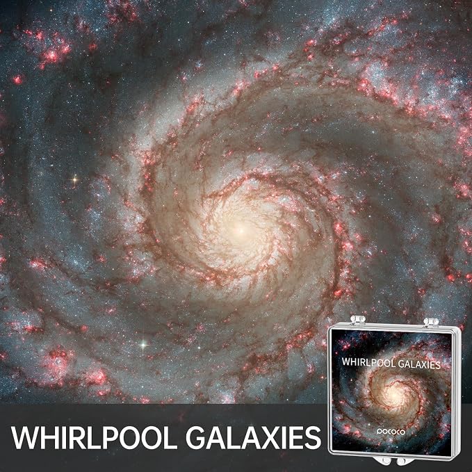 POCOCO Gorgeous Nebula Series Discs, 5K Resolution, Realistic Patterns, 6 Pieces