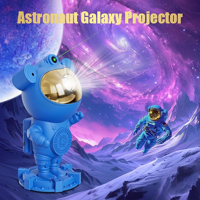 Stocking Stuffers for Kids Teens Boys - Astronaut Galaxy Moon Star Projector, Kid Night Light for Bedroom Ceiling, Space LED Lamp, Gifts for Kids Teens Boys 1-9 10-15 Year Old, Christmas