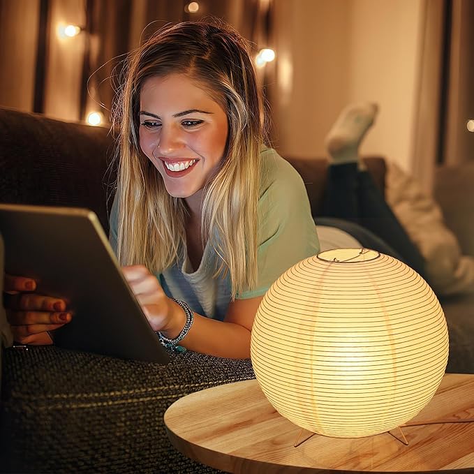 Desk Lamp Modern Table Lamps Small Table s Decorative Table for Bedroom Japanese Style Paper Night Dorm Child Metal Night Light Personality