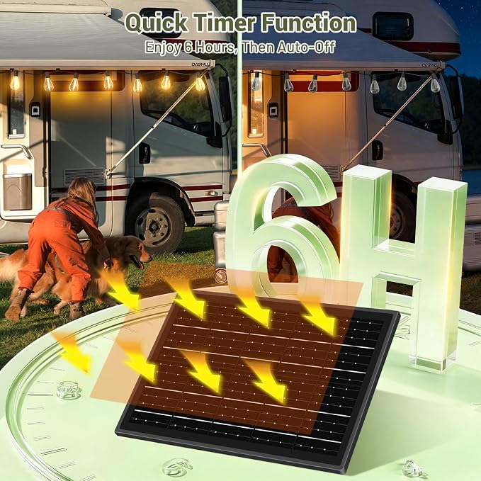200FT Solar String Lights Outdoor Waterproof 72+2 LED Bulbs, Solar Powered with Remote & USB Port, 3 Light Modes Dimmable Patio Lights for Large Backyard, Garden, Party