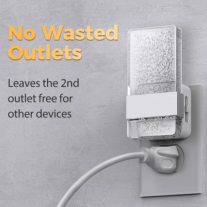 LED Night Lights Plug into Wall, 0-100LM Dimmable Nightlight | Bubble Decorative Night Light, Dusk to Dawn Sensor, Wall Sconce-Style Design Nightlights for Bathroom, Hallway, Gift