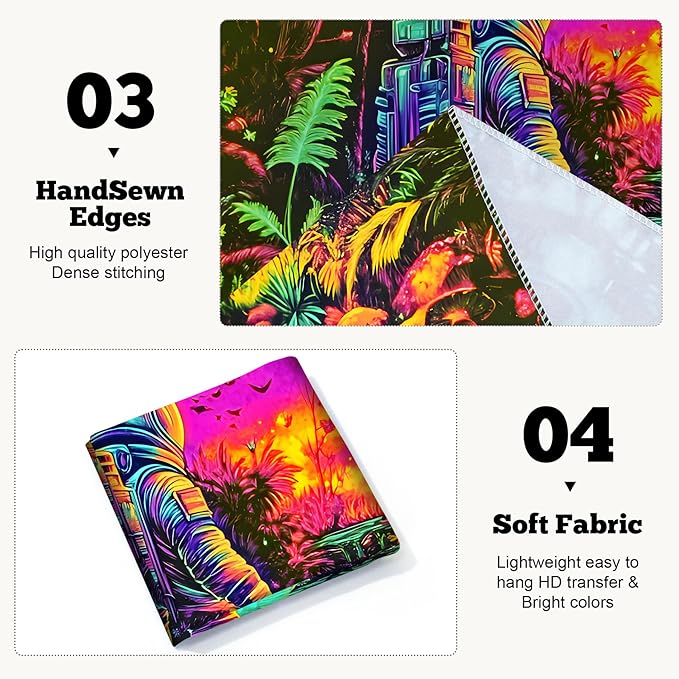 BVBOX Blacklight Space Astronaut Tapestry UV Reactive Galaxy Planet Glow in Dark Tapestries Black Light Poster Neon Wall Hanging Art for bedroom Living Room (Astronauts & Space -UV-1M)