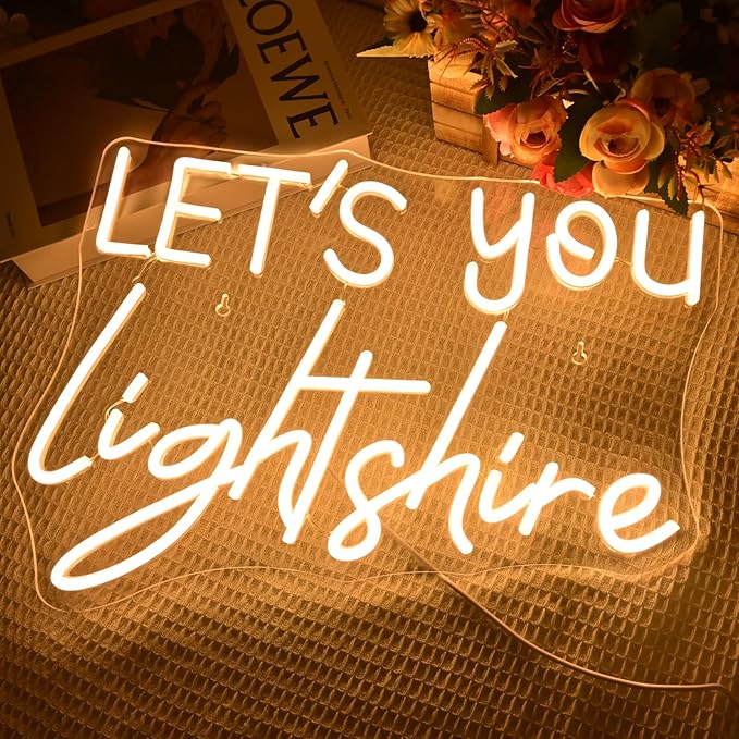 Lets Your Light Shine Neon Sign Christian Neon Light For Wall Decor Bible Verse Led Neon Signs Dimmable Light Up Signs For Wedding Bedroom Religious Jesus Prayer Room Decoration Gifts
