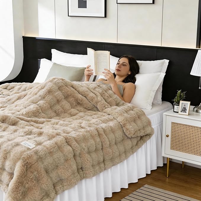 RIMELA Warm White Bed Skirt King Size 12 Inch Drop, Wrap Around Elastic Adjustable Bedskirt, Bed skirting Dust Ruffle for Bed Frame & Box Spring Soft Durable Fabric Machine Washable Easy to Install