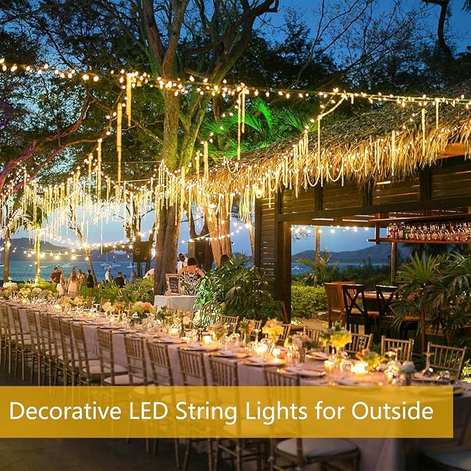 Solar Fairy Lights, 6 Pack Total 600LED 216FT Waterproof String Lights | Warm White, Copper Wire, 8 Lighting Modes Solar Twinkle Lights for Tree Garden Patio Party Outdoor Christmas Decorations