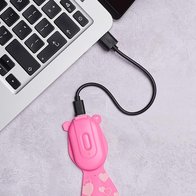 Gifts for Readers & Writers Rechargeable Book Light for Kids, Clip On Reading Light for Bed, 2in1 Flexilight Pals & Bookmark, 12 Hours of Light Once Charged, Includes USB Cable & 2 LED Lights, Bear